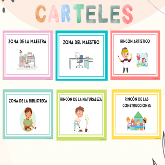 Carteles rincones y zonas