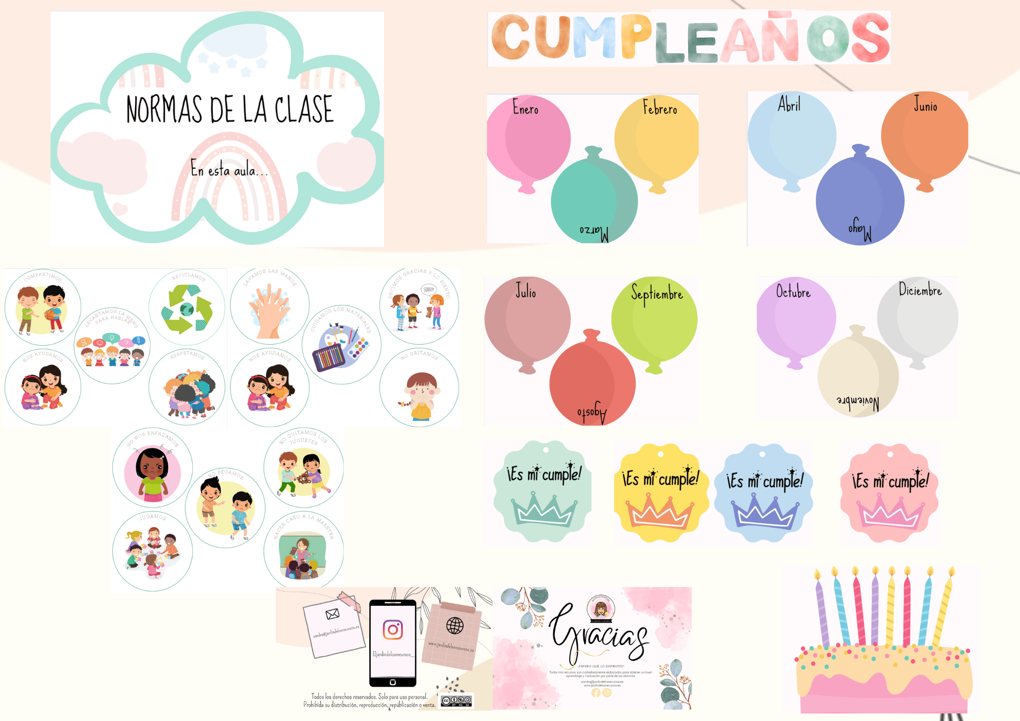 Normas de clase y cumpleaños - Imagen 2