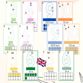 Los números acompañados de las Regletas Cuissinare