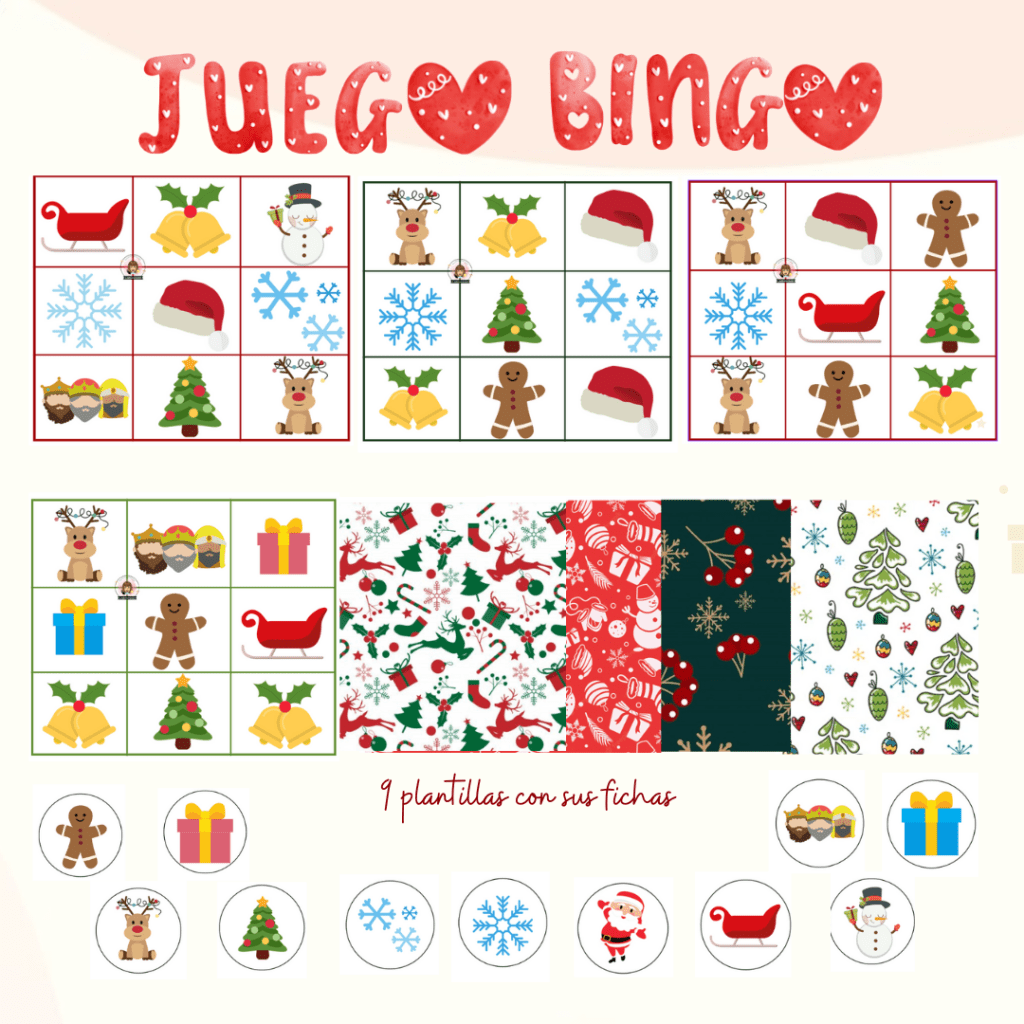 Bingo Navideño – El jardín de los recursos