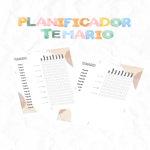 Planificador temario