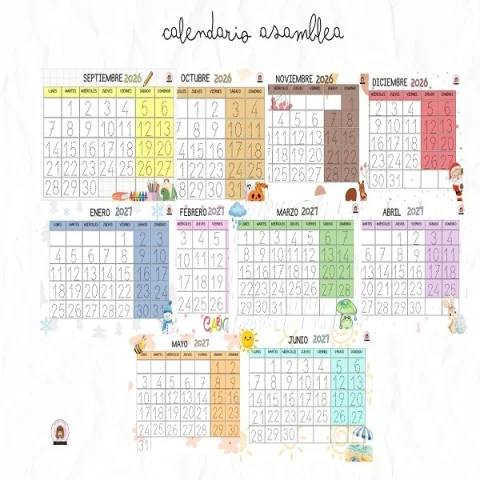 Calendario asamblea 2026 2027