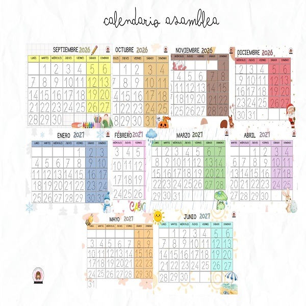 Calendario asamblea 2026 2027